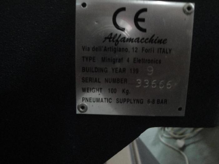 Special machines ALFAMACCHINE MINIGRAF F 4