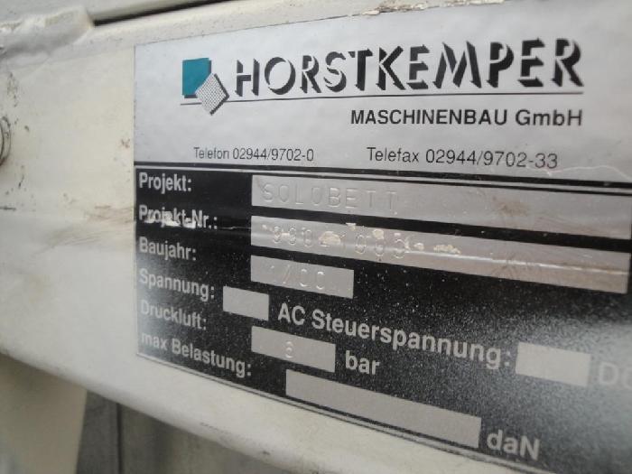 Presses for furniture fronts HORSTKEMPER 980X1050 SOLOBLET 