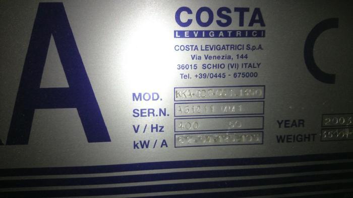 Wide belt sanders COSTA KKA/CCT/CCT 1350 