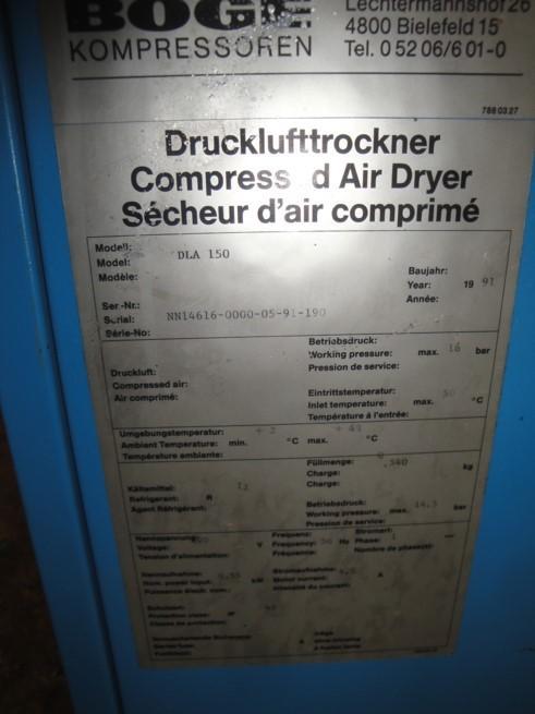 Air dryers BOGE DLA 150