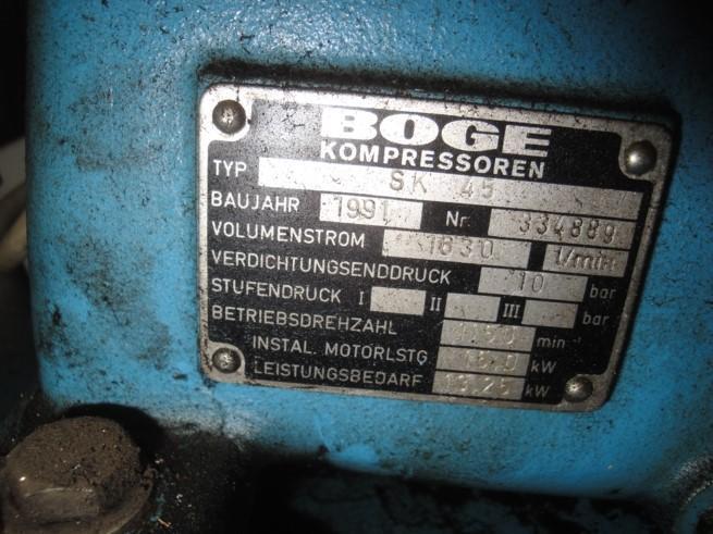 Reciprocating compressors BOGE SK 45 