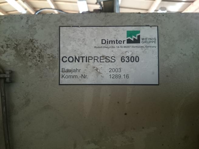 Endless presses GreCon Dimter  Conti Press 6300